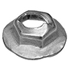 THREAD CUTTING NUT 6.3MM STUD SIZE - ZINC 50/BX